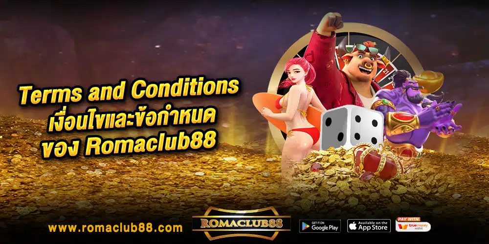 Terms and Conditions เงื่อนไขและข้อกำหนดของ Romaclub88